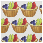 Tarte aux Fruits Fruit Tart Pie French Pastry Fabric