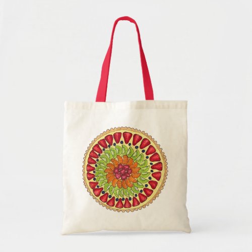 Tarte aux Fruits Fruit Tart Pie French Pastry Tote Bag