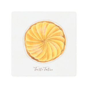 Tarte Tatin watercolor Metal Print