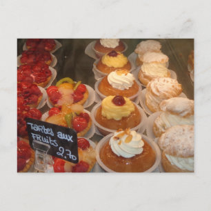 Tartes aux fruits - French Pastry Postcard