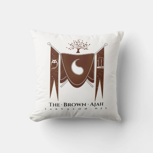 TarValonNet Brown Banner Regalia Pillow
