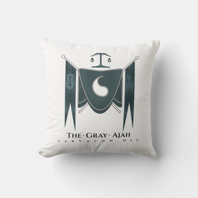 TarValon.Net Gray Banner Regalia Pillow (Front)