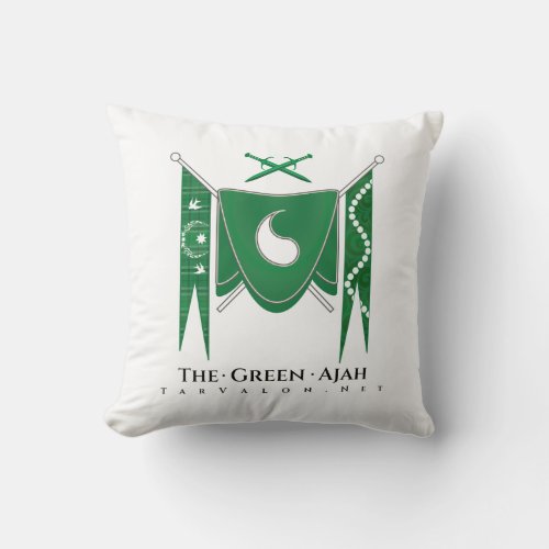 TarValonNet Green Banner Regalia Pillow