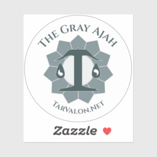 TarValon.Net Simplified Gray Vinyl Sticker
