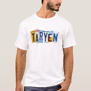 Taryen Licence Plate Graphic Design T-Shirt