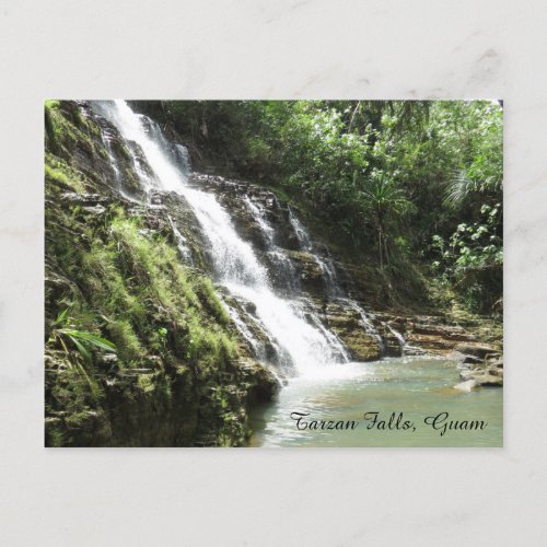 Tarzan Falls Guam Postcard