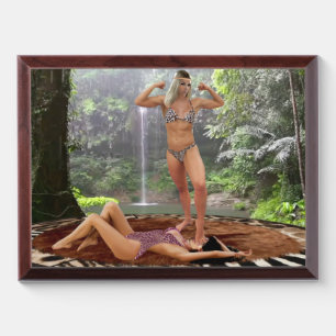 TARZANA’S VICTORY POSE AWARD PLAQUE