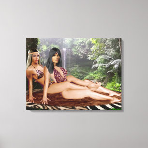 TARZANA SCISSORS LUANA #4 CANVAS PRINT
