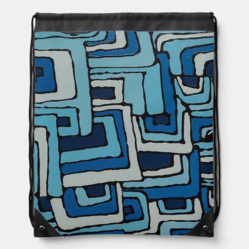 Tas Blue Drawstring Bag