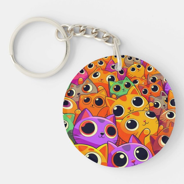 Tashirojima the cats island keychain (Front)