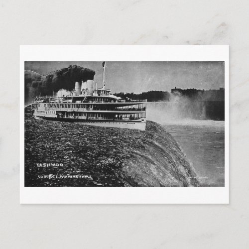 Tashmoo Over Niagra Falls Vintage Trick Photo Post Postcard