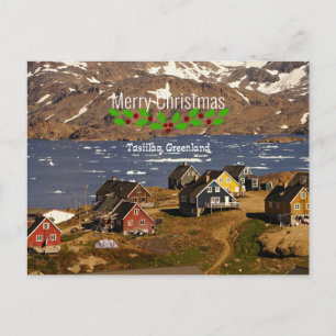 Tasiilaq, Greenland - Christmas Greetings Postcard