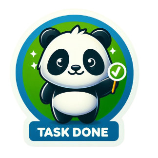 task buddy! 🐼 sticker