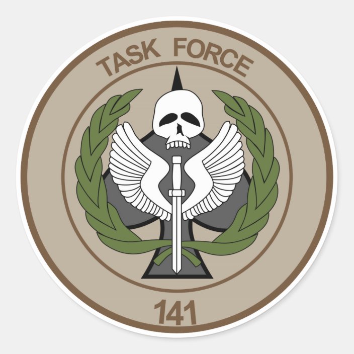 TASK FORCE 141 CLASSIC ROUND STICKER | Zazzle.com