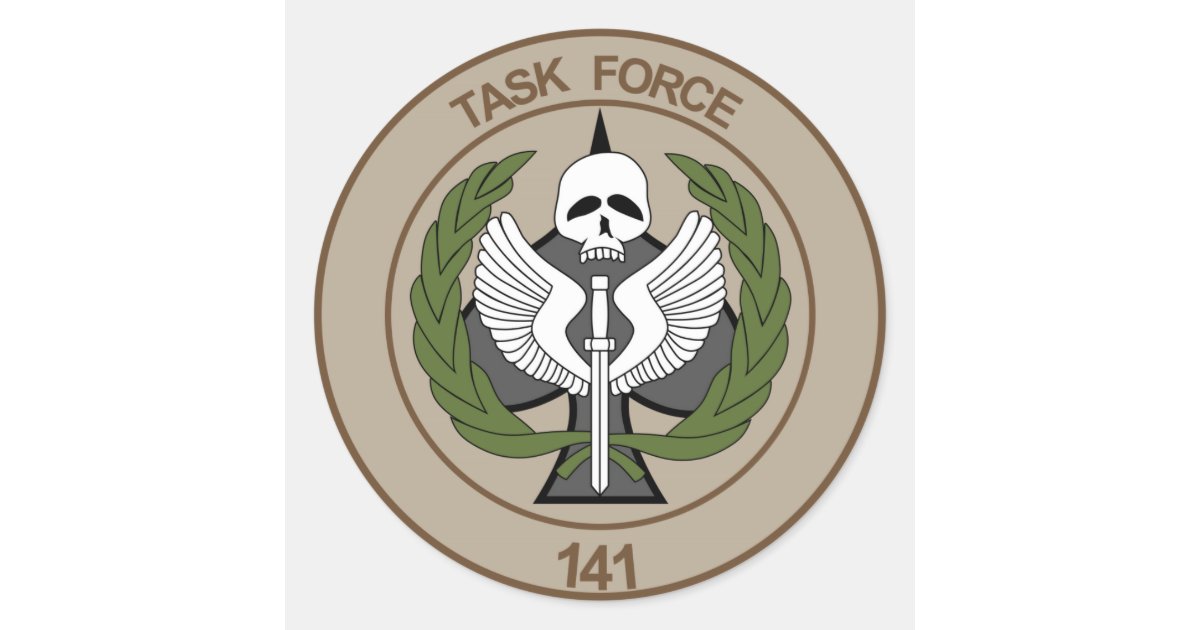 TASK FORCE 141 CLASSIC ROUND STICKER | Zazzle