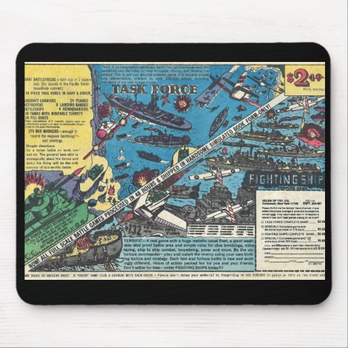 Task Force  Helen of Toy  Comic Book Ad Mouse Pad