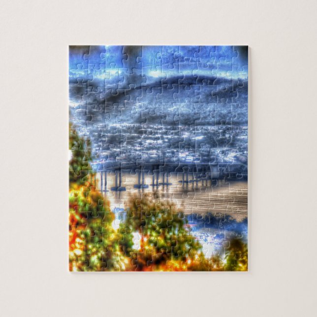 TASMAN BRIDGE HOBART TASMANIA AUSTRALIA JIGSAW PUZZLE (Vertical)