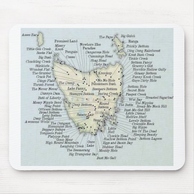 Tasmania, Australia Mouse Pad (Front)