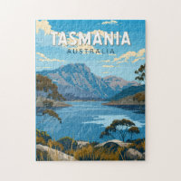 Tasmania Australia Travel Art Vintage