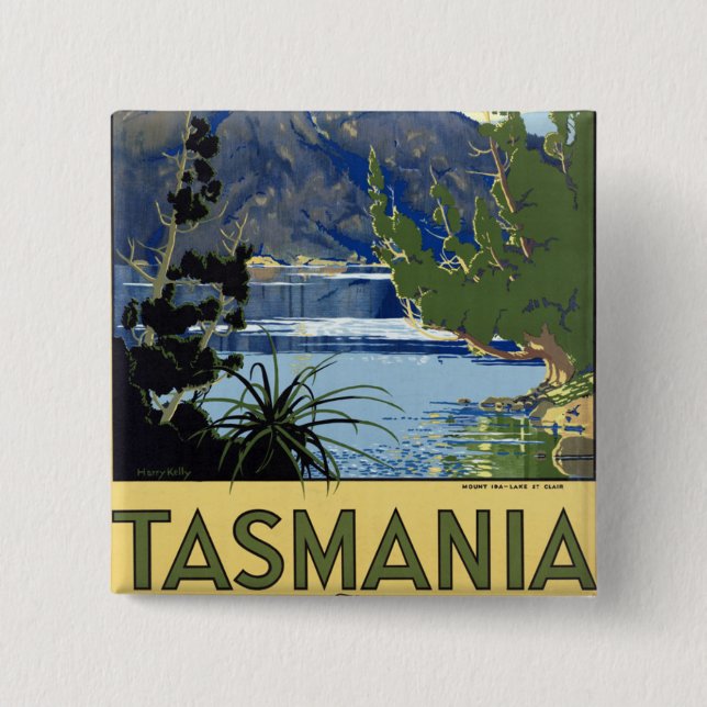 Tasmania Button (Front)