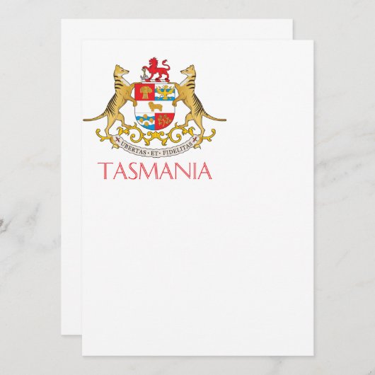Tasmania coat of arms (Front/Back)