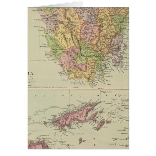 Tasmania, Fiji Cards (Front)