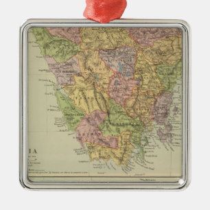 Tasmania, Fiji Metal Ornament