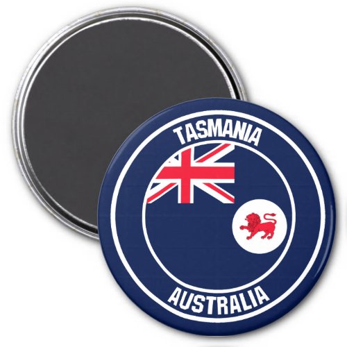 Tasmania Round Emblem Magnet