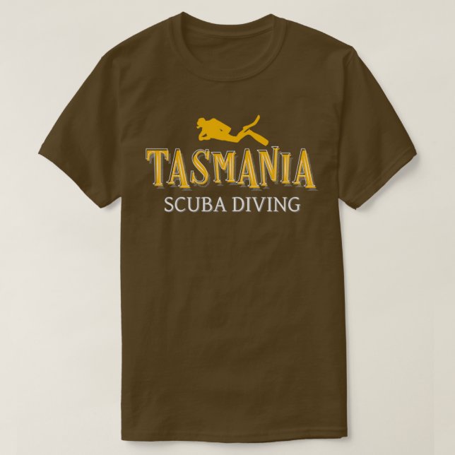 Tasmania Scuba Diving Diver T-Shirt (Design Front)