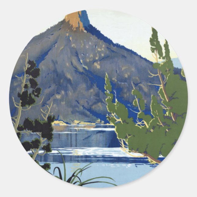 Tasmania ~ Switzerland of the South Classic Round Sticker (Front)