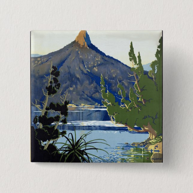 Tasmania ~ Switzerland of the South Pinback Button (Front)