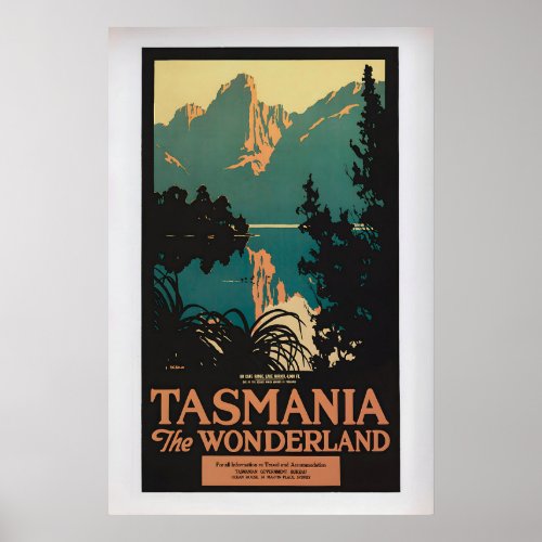 Tasmania the Wonderland by Harry Garnet Kelly Poster