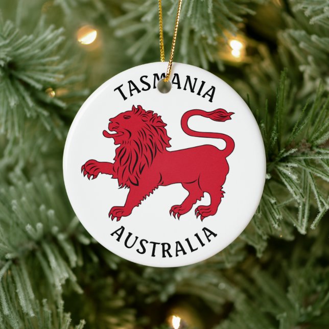 Tasmanian Badge (Australia) Ceramic Ornament (Tree)