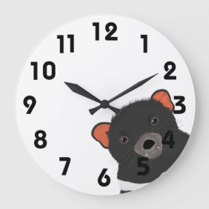 Tasmanian Devil Acrylic Wall Clock