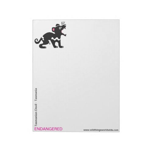 Tasmanian devil _Animal lover _ Endangered _ Notepad