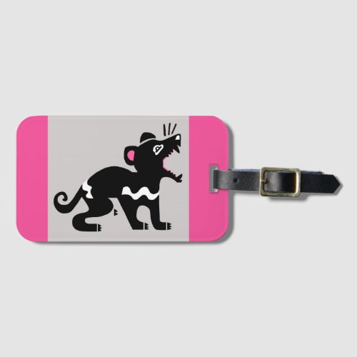 Tasmanian devil _ Animal lover _ Pink Luggage Tag