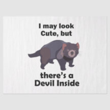 Tasmanian Devil Cute Devil Inside Funny Marsupial