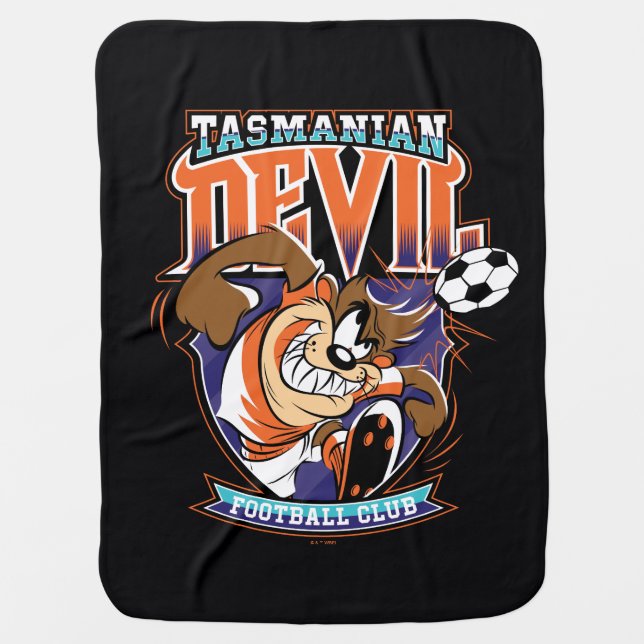Tasmanian Devil Football Club Badge Baby Blanket (Front)