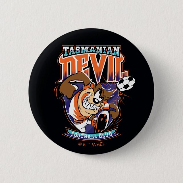 Tasmanian Devil Football Club Badge Button (Front)
