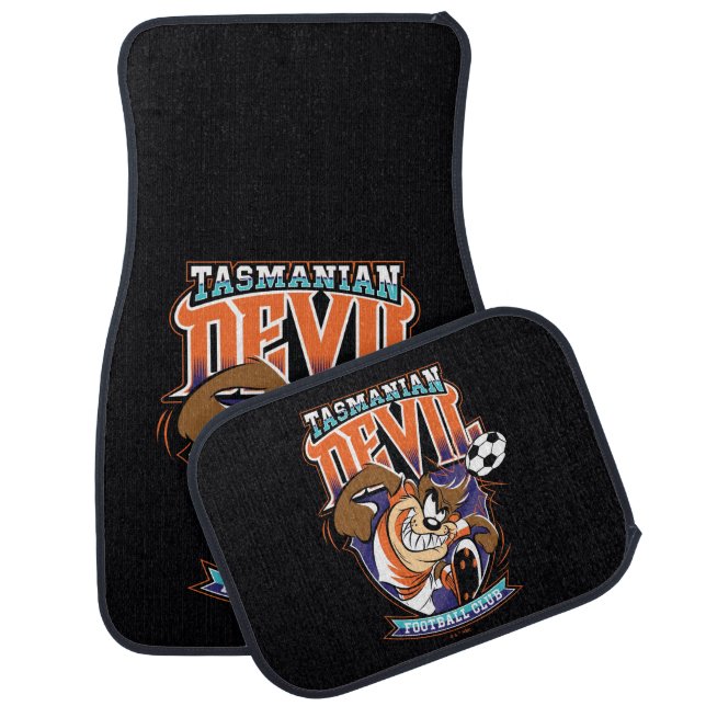 Tasmanian Devil Football Club Badge Car Floor Mat (Set)