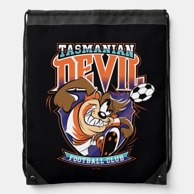 Tasmanian Devil Football Club Badge Drawstring Bag (Front)
