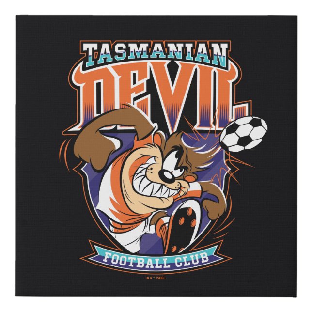 Tasmanian Devil Football Club Badge Faux Canvas Print (Front)