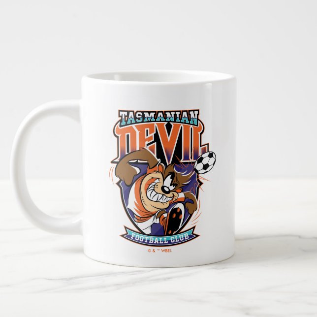Tasmanian Devil Football Club Badge Giant Coffee Mug (Left)