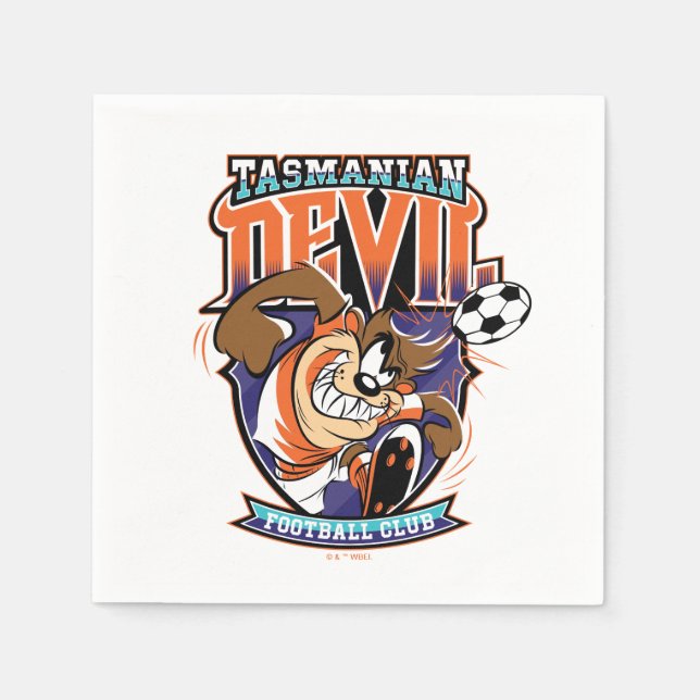 Tasmanian Devil Football Club Badge Napkins (Front)