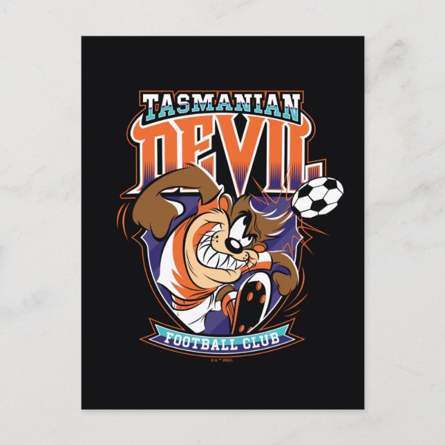 Tasmanian Devil Football Club Badge Postcard (Front)