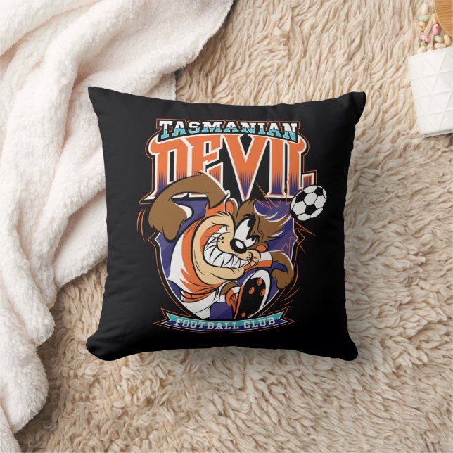 Tasmanian Devil Football Club Badge Throw Pillow (Blanket)