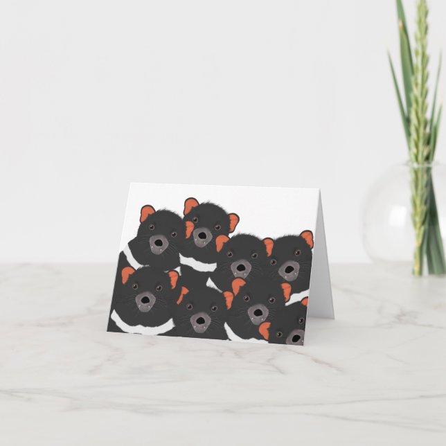 Tasmanian Devil Greeting Card (Front)