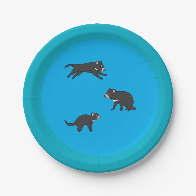 Tasmanian Devil  Paper Plates (Front)