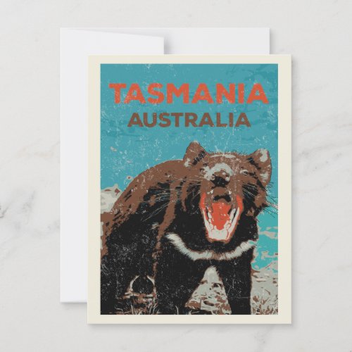Tasmanian Devil Tasmania island Australia Postcard