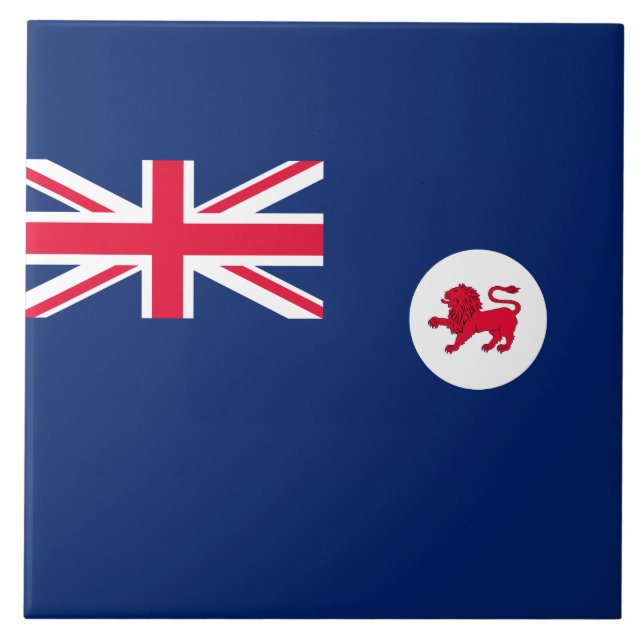 Tasmanian Flag (Tasmania) (Australian State) Ceramic Tile (Front)